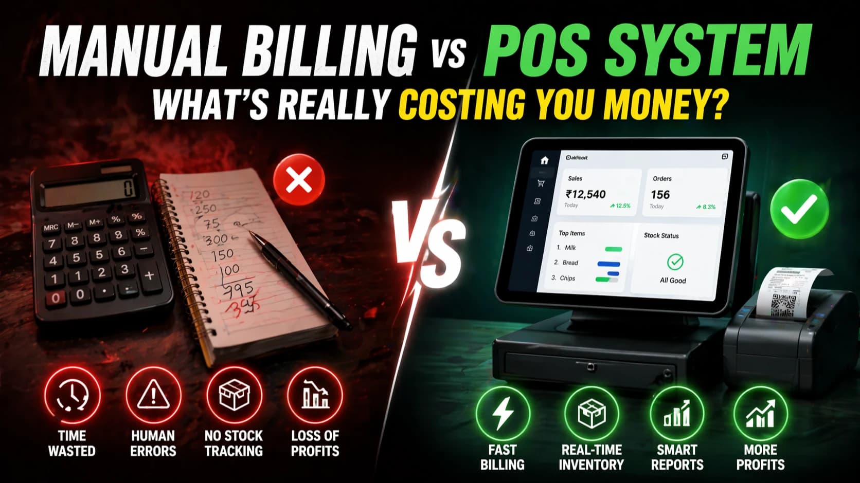 Manual Billing vs POS System: What’s Really Costing You Money?