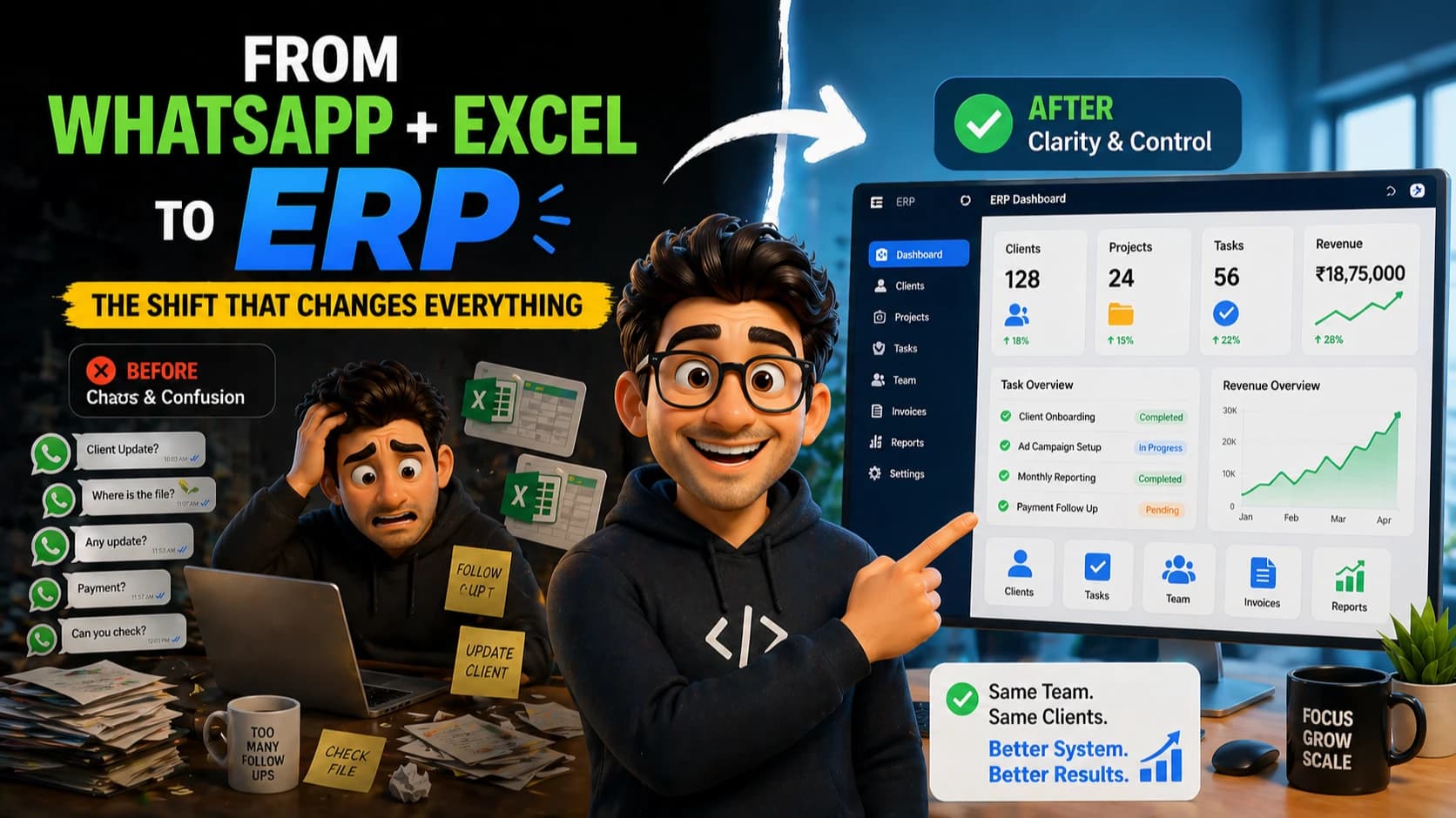 From WhatsApp + Excel to ERP: The Shift That Changes Everything