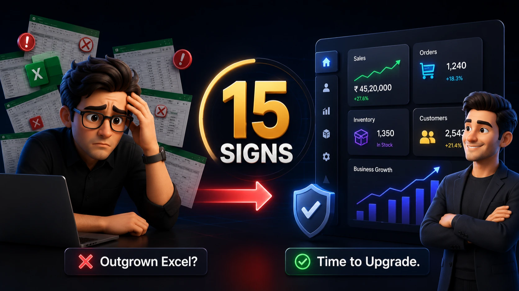 15 Signs Your Business Has Outgrown Excel (And It's Time for Better Business Software)