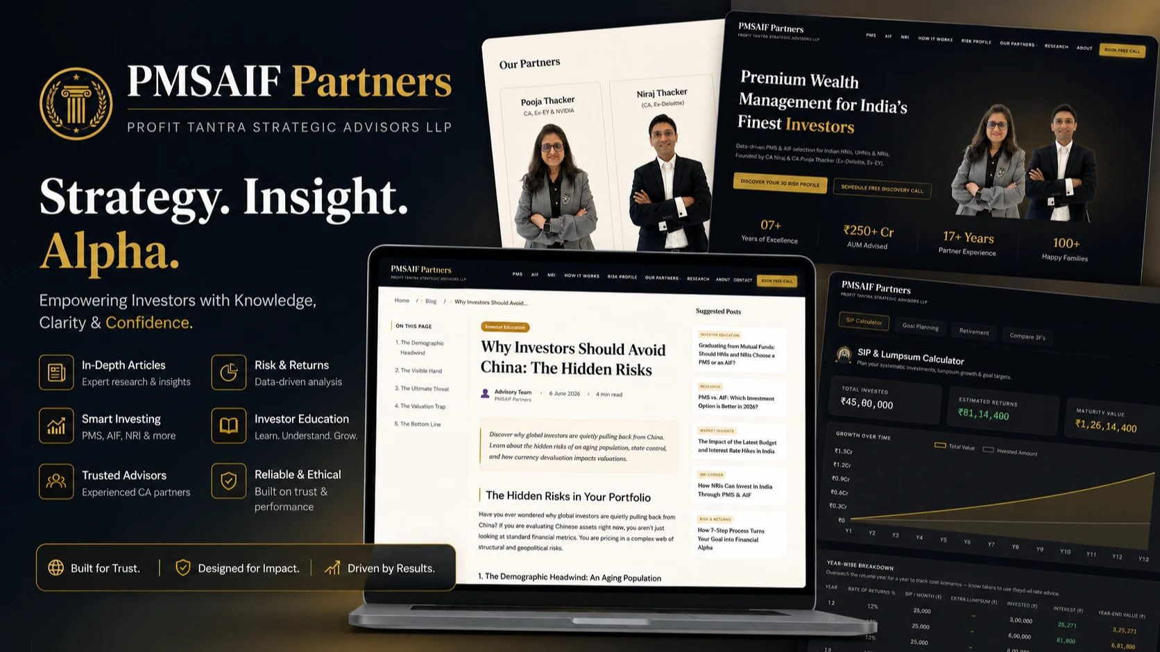 PMS AIF Partners Landing Page