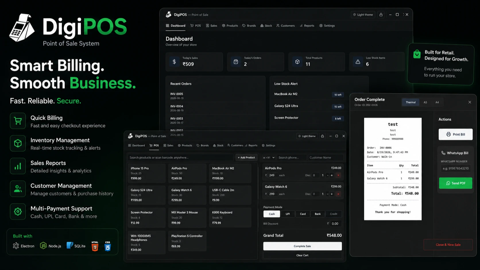 Purusharth POS | Desktop Software